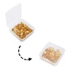UNICRAFTALE 100pcs Golden Stainless Steel Flat Round Blank Earring 0.8mm