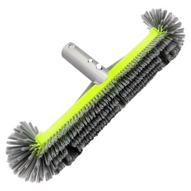 Pool Brush for Foil Pool, 43 cm Pool Cleaning Brush for Swimming Pool Pool Scrubbing Brush, Cleaning Bristle for Second Bathing, EZ Clip Aluminium Handle, Not with Telescopic Rod