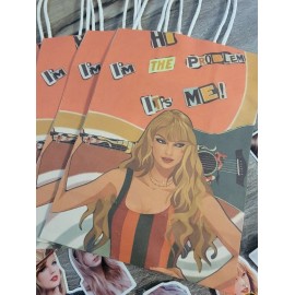 Taylor Swift Gift Part Bag Set With Sticker Set Of 8 W/handles