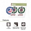 Omega Psi Phi Crest 2-Pack Stickers Greek Letter Decal for