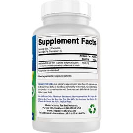 Best Naturals Best Naturals Artichoke Extract 1000 mg Per Serving- 3rd Party Lab Tested - 180 Capsules