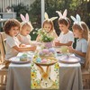 Flower Rabbit Easter Table Runner, Table Runner with Easter Bunny,