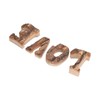 4Pcs Letters Wooden Blocks LOVE Shape Retro Free Standing Decorative