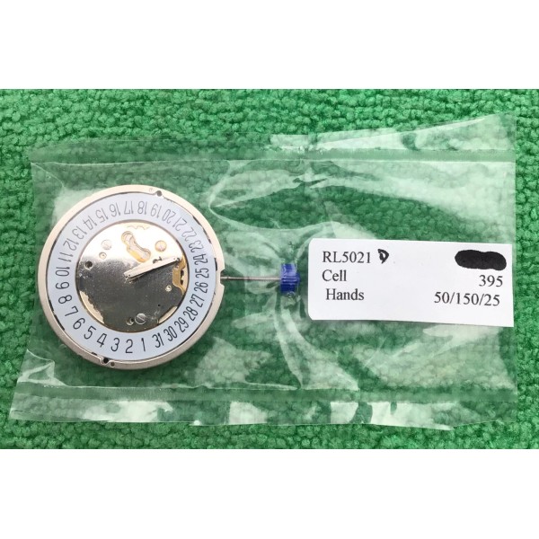 Ronda RL 5021D Quartz Movement,Date at 6, NOS