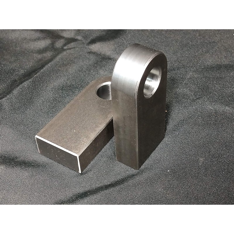 EMS Offroad Clevis Mounts, 1" x 5.5", Silver, Cold Rolled