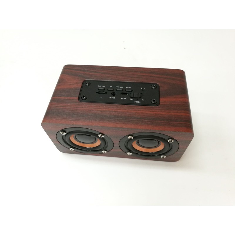 3.5 mm Jack 10W Bluetooth Speaker Super Bass Loud Wood