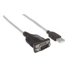 Convertidor USB a Serie RS232 DB9 45cm Negro Manhattan 205153