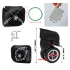 RDEXP 1 Pair Black Wheels Small Suitcase W042 Pack of