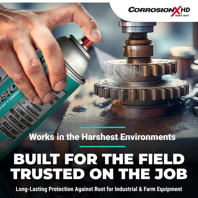 CorrosionX Heavy Duty Anti Rust Spray, Dripless Self-Healing Corrosion Inhibitor