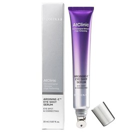 DOMINAS Suero para ojos con cafeína Arginine e™ de Atclinic (0,67 fl oz) Crema coreana para el cuidado de la piel de los ojos para ojeras, hinchazón y
