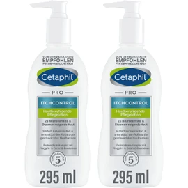 CETAPHIL PRO ItchControl Skin Soothing Care Lotion 2 x 295 ml, for Neurodermatitis & Eczema Prone Skin, Relieves Itchy, Irritated Skin, with Shea Butter, Filaggrin and Ceramide Building Blocks