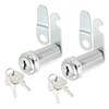 sourcing map Cabinet Drawer Cam Lock, 1-1/2" Cylinder Length Fits