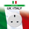 Go Travel UK to Italy Earthed Compact Travel Adaptor Convertor