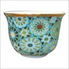 images d´ orient Metal Can with 4 China Cups, Fine