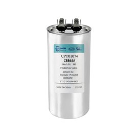 QUCpona 80 µF MFD Round Run Capacitor 370/440VAC CPT01074（50）