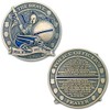 The Brave Bleed Blue Police Challenge Coin