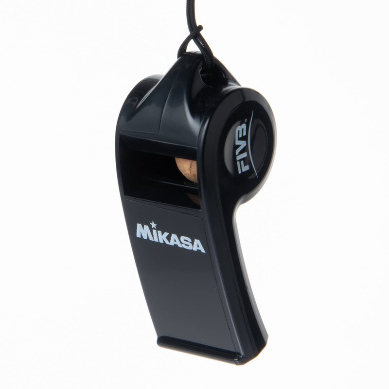 MIKASA PUL-BK International Volleyball Federation (FIVB) Whistle, Palmaster, Black
