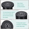 sourcing map 4 Pack Nylon Machined Wheels/Rollers Gym Replacement Wheels