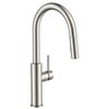 FORIOUS Kitchen Faucet with Pull Down Sprayer, Classic Brushed Nickel,