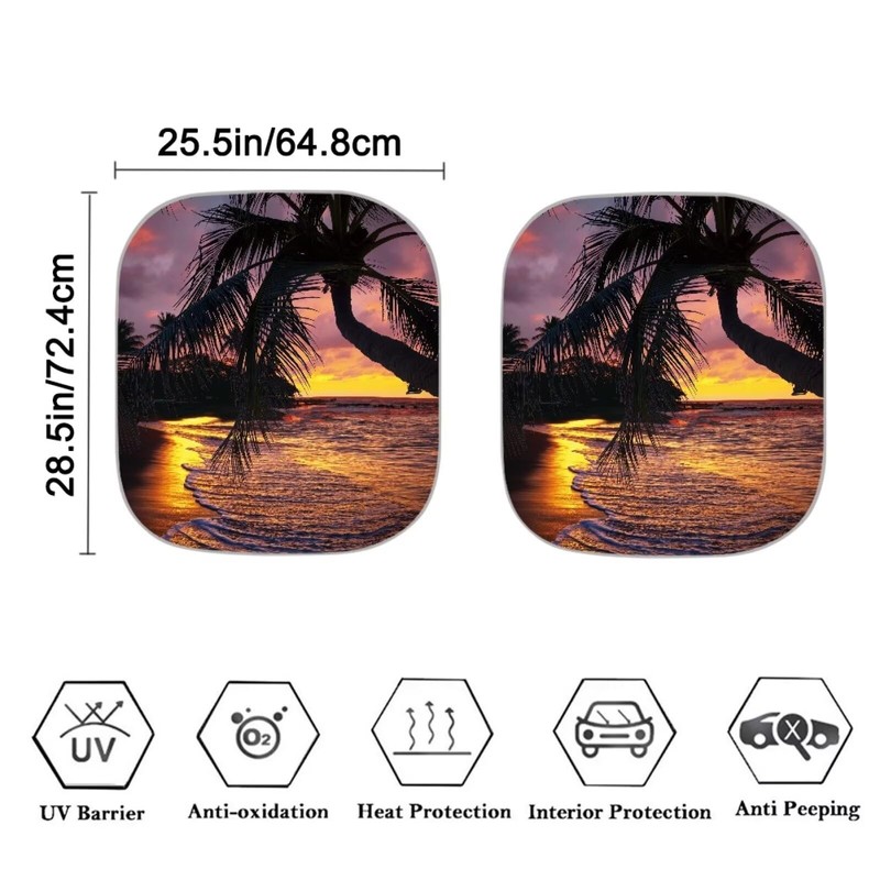 Kuiaobaty 2 Pieces Car Sunshade Car Windshield Shades for Front