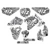 2005-2023 RM 85 Zany White Senge Graphics Complete Kit with