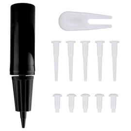 LYSAIMG Exercise Ball Hand Pump,Hand Air Pump with 1 Pieces Exercise Ball Plug Removers and 10 Pieces Exercise Ball Air Plugs Air Stoppers for Yoga Ball Fitness Exercise Ball