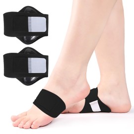 SIGERPAMA Arch Supportfor Plantar Fasciitis Relief, Arch Support and Soft Silicone Cushioning for Plantar Fasciitis Relief, Ideal for Plantar fasciitis patients (Black)