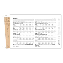 Simplicity Misses' Crop Top, Skirt, Pants and Shorts Sewing Pattern Packet, Code S9755, Sizes 6-8-10-12-14, Multicolor