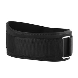 Vishusju Weightlifting Belt 6 Inch Back Lumbar Support for Men Women Lifting Squats Crossfit Deadlift Belt Black (MEDIUM (29"-37"))