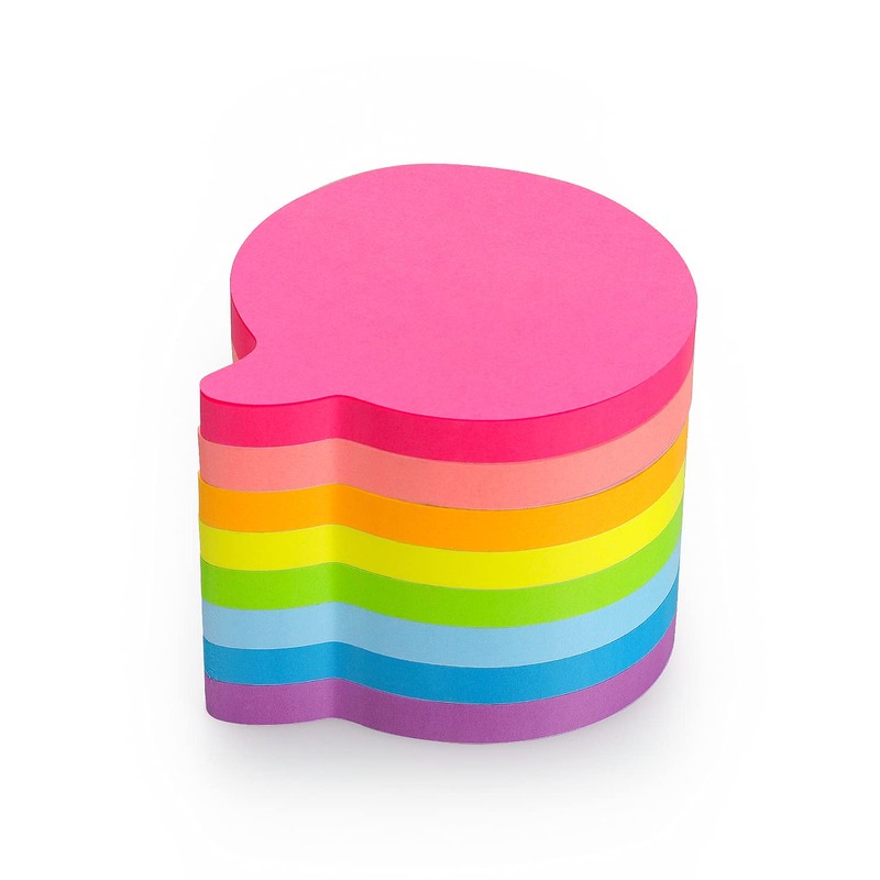SIMONA Bubble Shape Sticky Notes 8 Color Bright Colorful Sticky
