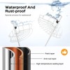 HAMITOR Corner Shower Caddy Tension Pole: Rustproof Bathroom Organizer Shelves