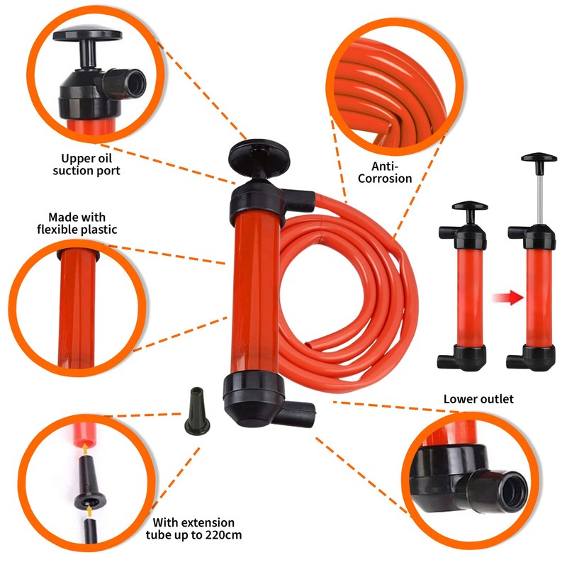 MeasuPro Siphon Hand Pump For Water - 15" Manual Water