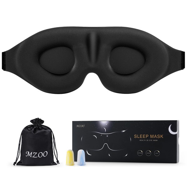 MZOO Sleep Eye Mask for Side Sleeper Men Women, Zero