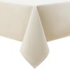 smiry Faux Linen Table Cloth Rectangular 140x220cm, Water resistant Tablecloth