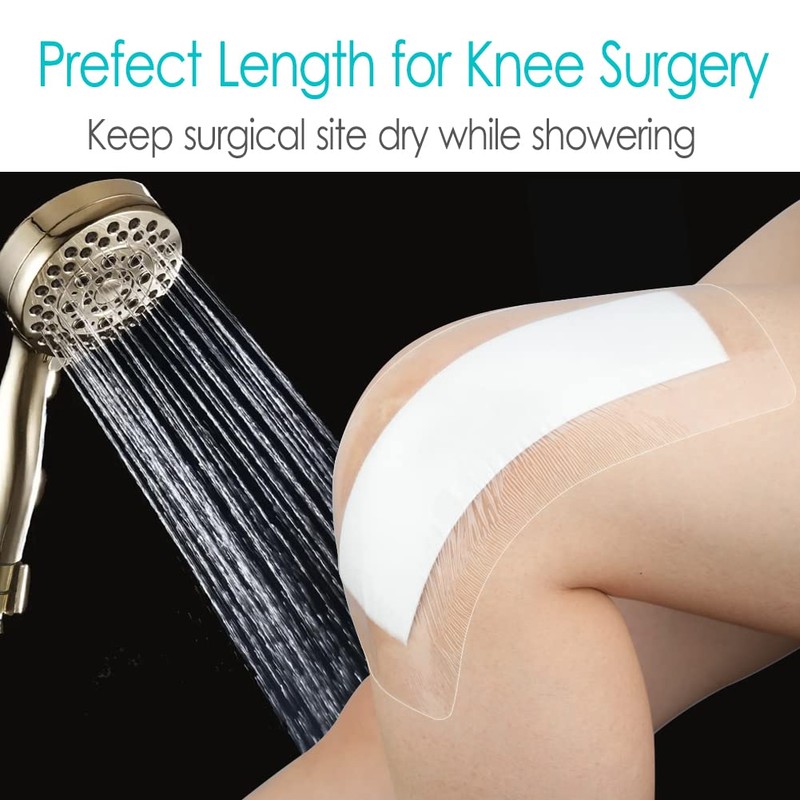 25 Pcs Waterproof Shower Protector Bandage 4"x12" for Post Knee