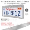 DXNQ 2 PCS Bling License Plate Frame, Handcrafted Rhinestone License