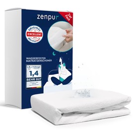 ZenPur Mattress Protector 70 x 140 cm Waterproof Breathable Mattress Topper for Cot Bed Oeko-Tex Certified