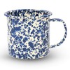 Enamelware Mug, 12 ounce, Navy/Cream Splatter (Single)