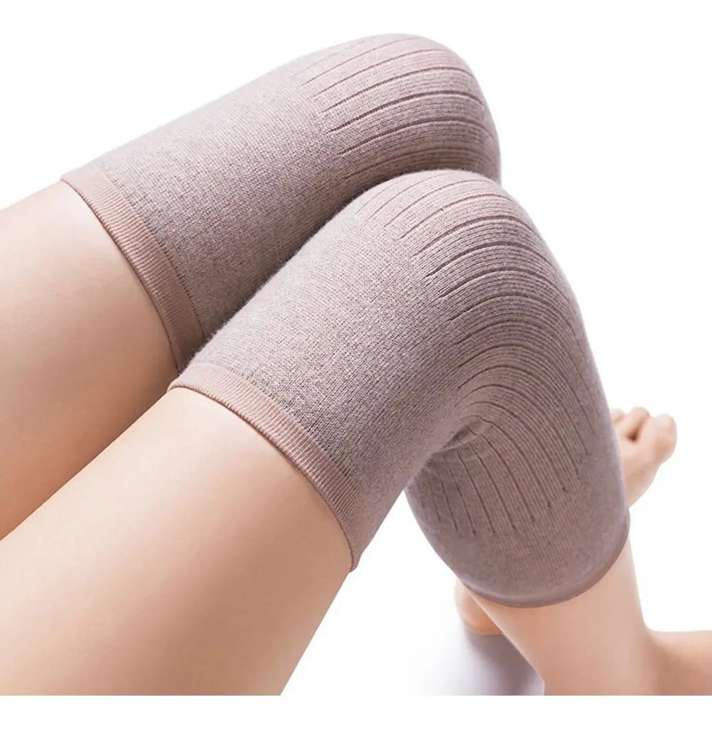 . Calentador De Rodilla Antideslizante De Cachemira Pro