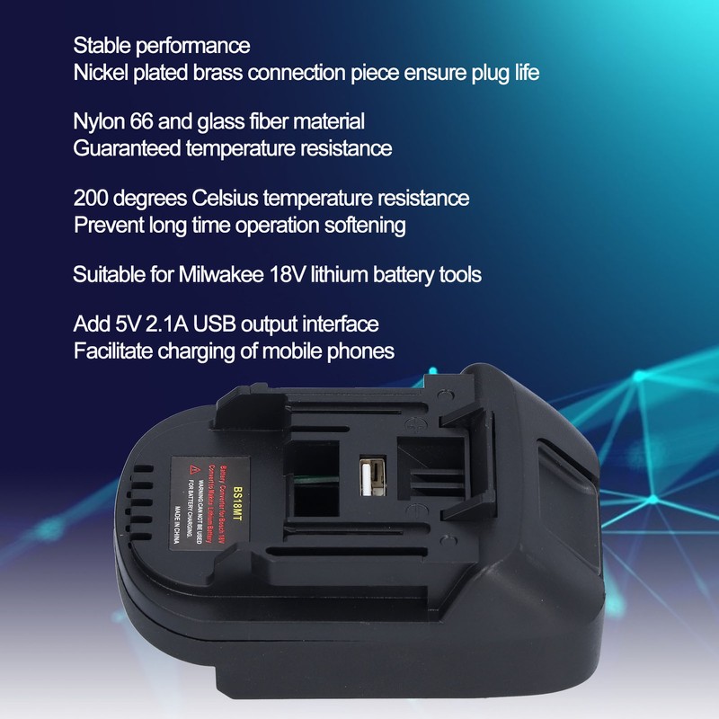 Battery Adapter Converter for Bosch Lithium Power Tool Industrial Accessories