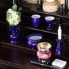 Buddhist Altar Set Lapis Lazuli Color Solid Ruri Ceramic 5-Piece