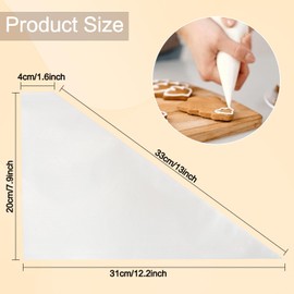 Piping Bag Piping Bags Disposable Piping Bags Pastry Bags Large Piping Bags Poche A Douille Bake Fill Decorate Icing Bags Reusable Piping Bags Frosting Bags Tipless Piping Bags for Royal Icing