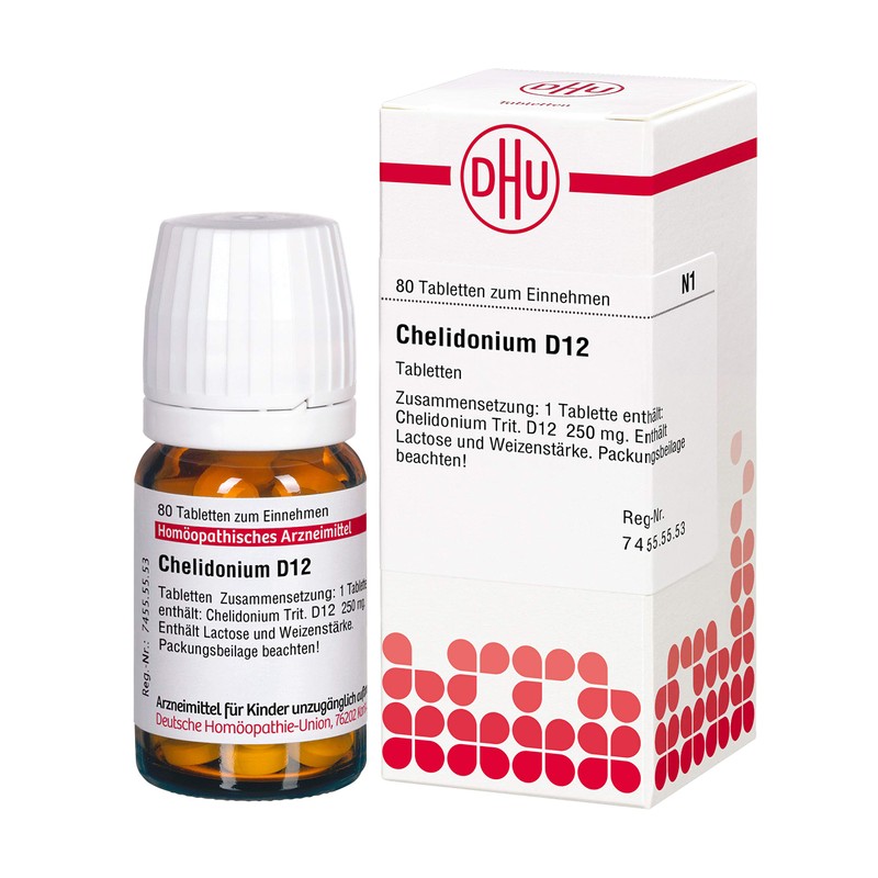 CHELIDONIUM D 12 Tablets Pack of 80