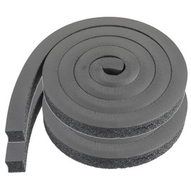 BOJACK Window Air Conditioner Foam Insulation Strip 1 X 1 Inch No Glue Thick Foam Weather Seal Strip Seals Out Cold Air Hot Air Vibration and Noise, Non Adhesive Material (6.5ft x 2 Rolls)