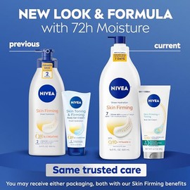 NIVEA Skin Firming Variety Pack - Includes Skin Firming Lotion 16.9 Ounce Lotion + 6.7 Ounce Gel Cream