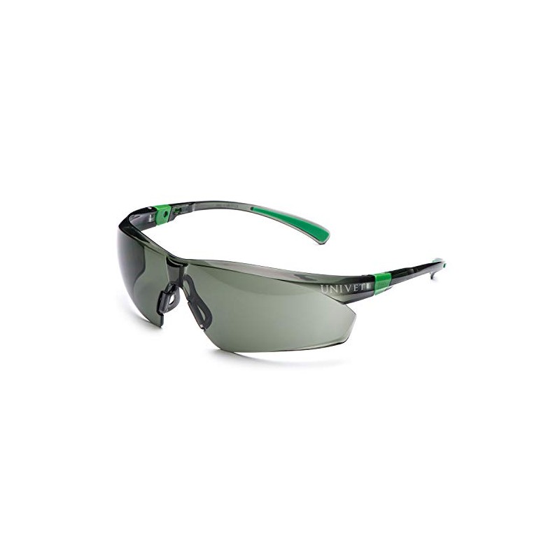 Univet 506U.04.04.05"No.506U Safety Goggles with G15 Glass, Black/Green