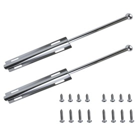 2 Pack 12 Inch Stainless Steel Valet Rod Pull Out Valet Rod for Closet Rods Heavy Duty Adjustable Clothing Hanging Drying Closet Rods Storage Organizer for Bedroom Laundry Room Bathroom (Chrome)