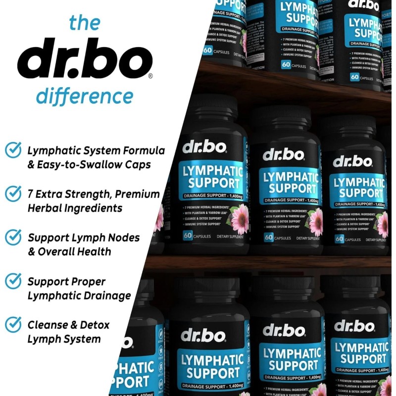 DR. BO Lymphatic Drainage Supplements Pills - Lymphatic Support Total