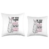Rabbit Lover Design with Flemish Giant Throw Pillow