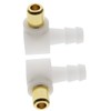 SAOIGEJUA (2Pack) Carburetor Fuel Fitting Elbow Carb Hose Connector Fits